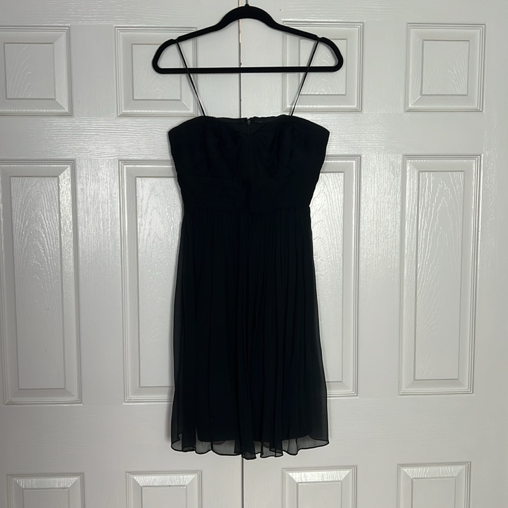 J. Crew Marbella black strapless dress. Size 8. NWT.